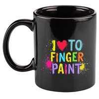 I Love To Finger Paint IM Paint Funny Couples Matching 11oz C Handle Ceramic Mug