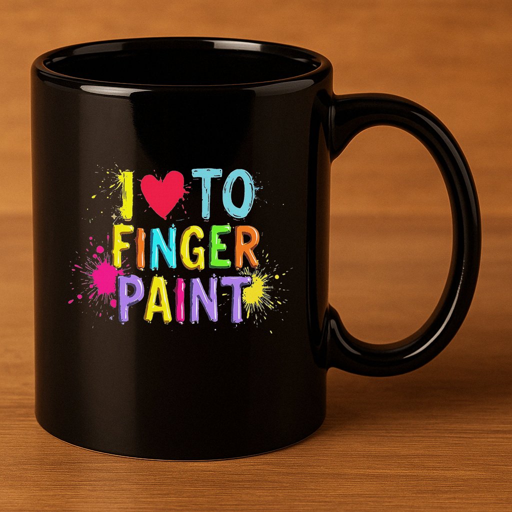 I Love To Finger Paint IM Paint Funny Couples Matching 11oz C Handle Ceramic Mug