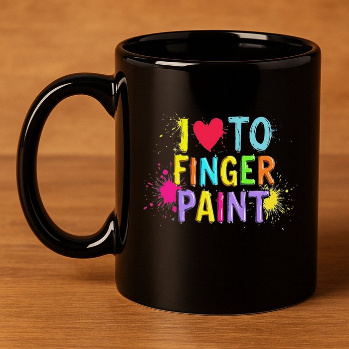 I Love To Finger Paint IM Paint Funny Couples Matching 11oz C Handle Ceramic Mug