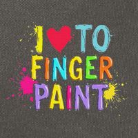 I Love To Finger Paint IM Paint Funny Couples Matching Cotton Canvas Backpack