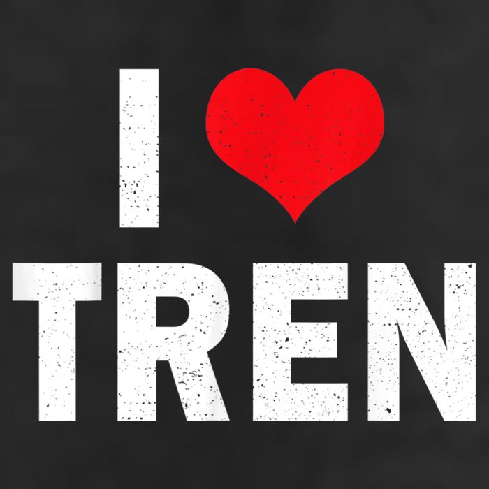 I Love Tren Bodybuilder I Heart Tren Funny Adult Drive Performance Visor