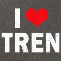 I Love Tren Bodybuilder I Heart Tren Funny Cotton Canvas Backpack