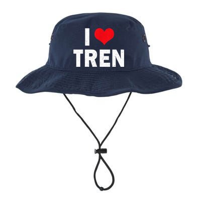 I Love Tren Bodybuilder I Heart Tren Funny Bucket Hat