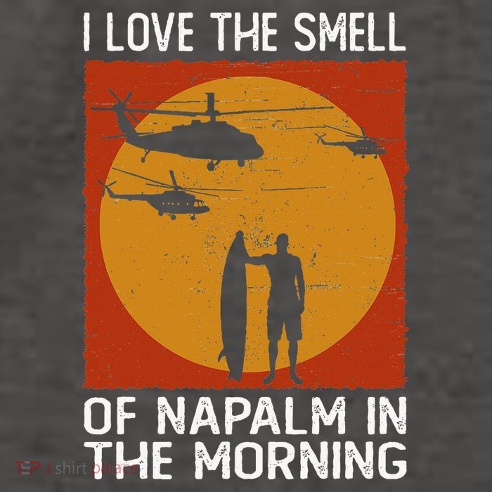 I Love The Smell Of Napalm In The Morning Awesome Apparel Vector Backpack