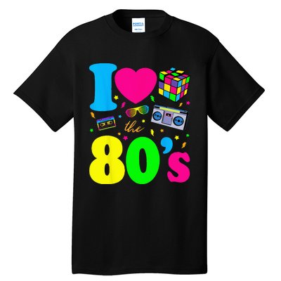 I Love The 80s Clothes For Women And Men Party Funny Tall T-Shirt