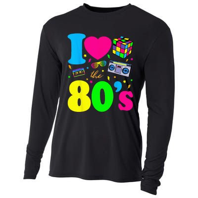 I Love The 80s Clothes For Women And Men Party Funny Cooling Performance Long Sleeve Crew