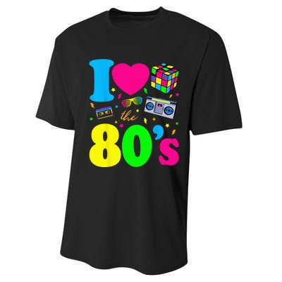 I Love The 80s Clothes For Women And Men Party Funny Performance Sprint T-Shirt