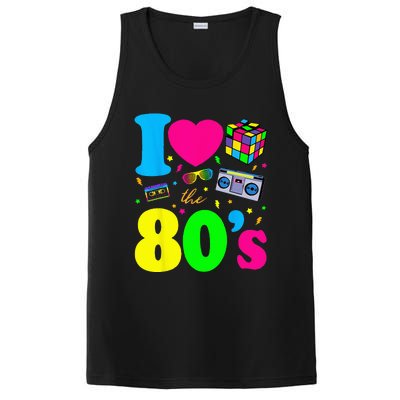 I Love The 80s Clothes For Women And Men Party Funny PosiCharge Competitor Tank