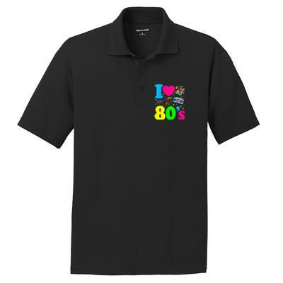 I Love The 80s Clothes For Women And Men Party Funny PosiCharge RacerMesh Polo