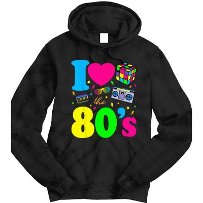 I Love The 80s Clothes For Women And Men Party Funny Tie Dye Hoodie