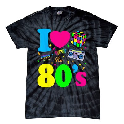 I Love The 80s Clothes For Women And Men Party Funny Tie-Dye T-Shirt