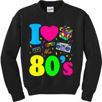 I Love The 80s Clothes For Women And Men Party Funny Kids Sweatshirt