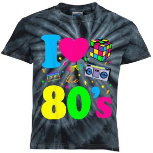 I Love The 80s Clothes For Women And Men Party Funny Kids Tie-Dye T-Shirt