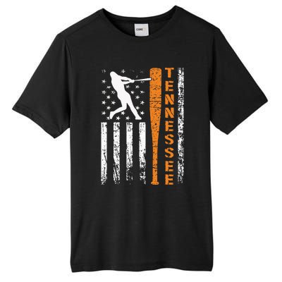 I Love Tennessies Souvenir Tennessies Us Flag Tall Fusion ChromaSoft Performance T-Shirt