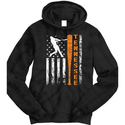 I Love Tennessies Souvenir Tennessies Us Flag Tie Dye Hoodie