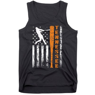 I Love Tennessies Souvenir Tennessies Us Flag Tank Top