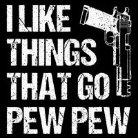 I Like Things That Go Pew Pew Gun Enthusiast Flat Bill Trucker Hat