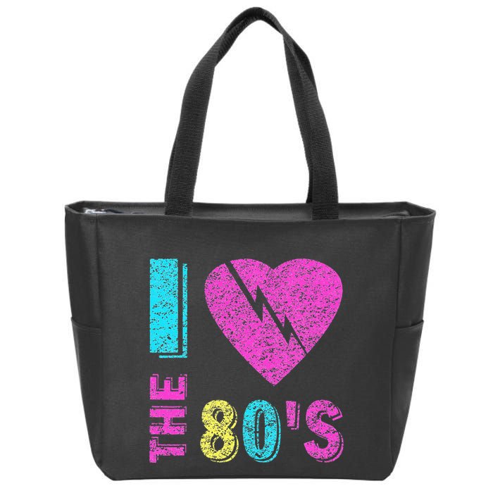 I Love The 80S 90s Costume Party Zip Tote Bag