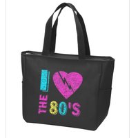 I Love The 80S 90s Costume Party Zip Tote Bag