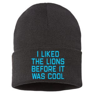 I Liked The Lions Before It Was Cool Sustainable Knit Beanie