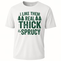 I Like Them Real Thick And Sprucy Funny Christmas Performance Shirt