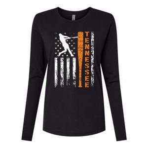 I Love Tennessee Souvenir Tennessee Us Flag Outfit 2024 Womens Cotton Relaxed Long Sleeve T-Shirt