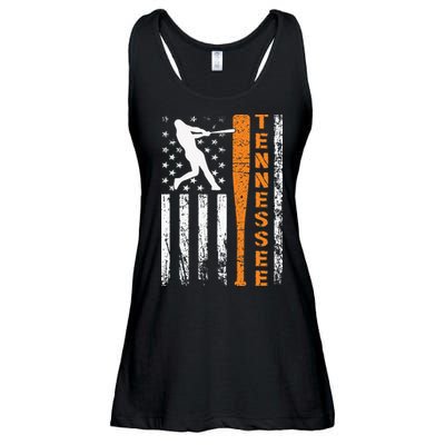 I Love Tennessee Souvenir Tennessee Us Flag Outfit 2024 Ladies Essential Flowy Tank