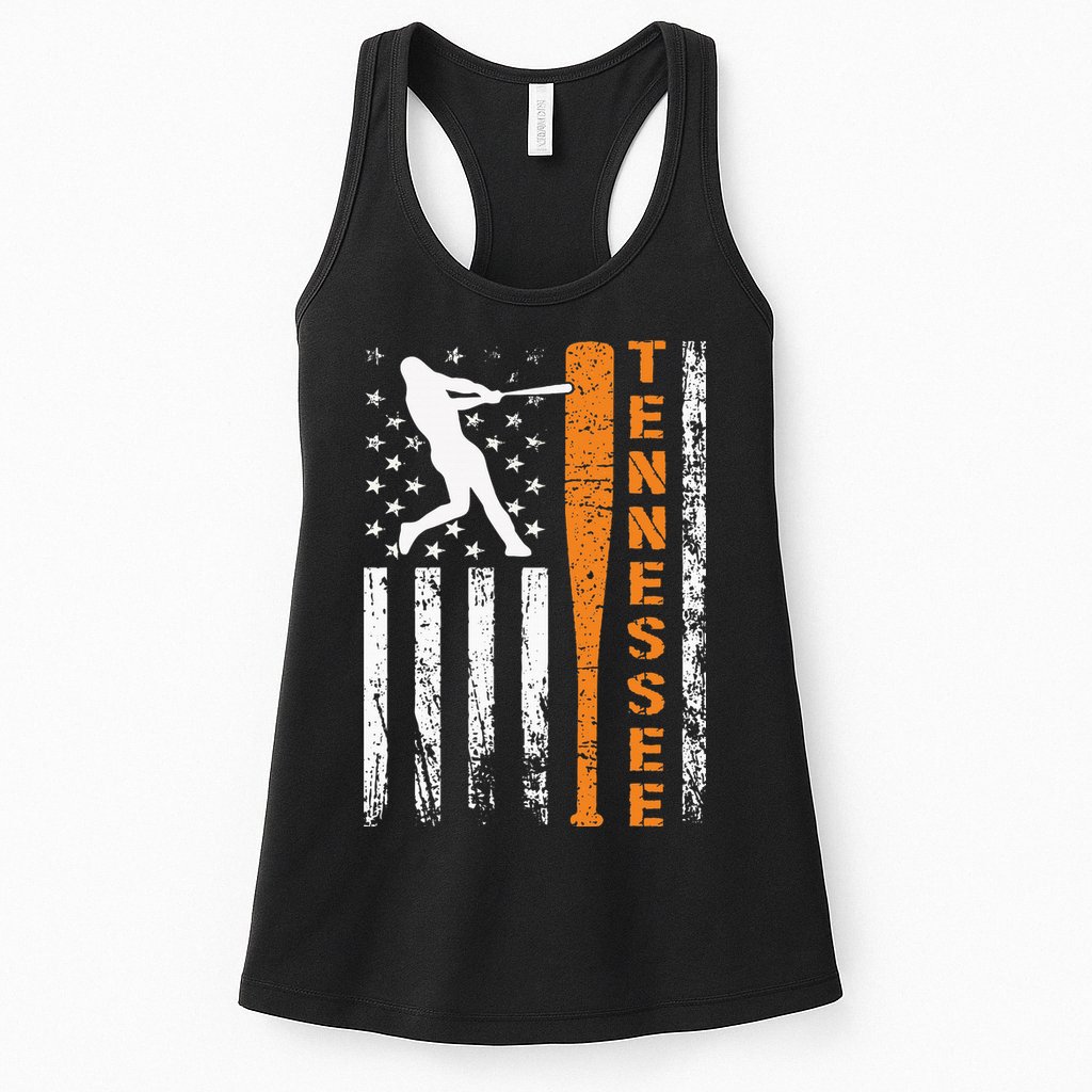 I Love Tennessee Souvenir Tennessee Us Flag Outfit 2024 Womens Tank Top