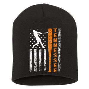 I Love Tennessee Souvenir Tennessee Us Flag Outfit 2024 Short Acrylic Beanie