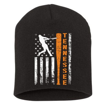 I Love Tennessee Souvenir Tennessee Us Flag Outfit 2024 Short Acrylic Beanie