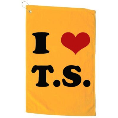 I Love TS Platinum Collection Golf Towel