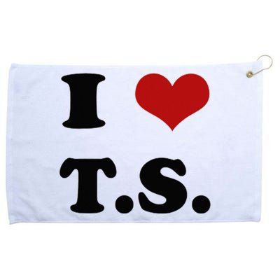 I Love TS Grommeted Golf Towel