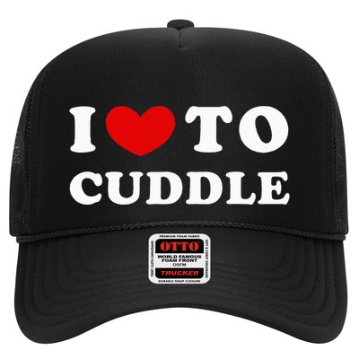 I Love To Cuddle Trucker Hat