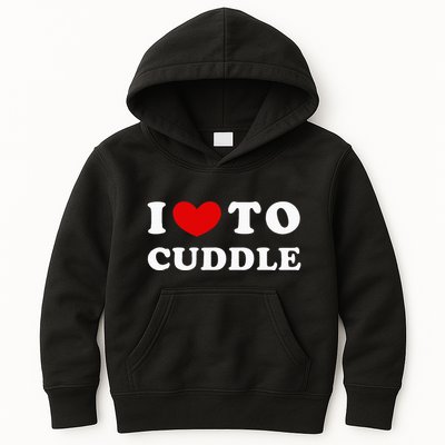 I Love To Cuddle Kids Hoodie
