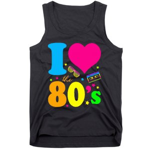 I Love The 80S 80S 90S Costume Party Tank Top