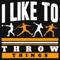 I Like To Throw Things Track And Field Thrower Shot Put Ladies PosiCharge Tri-Blend Wicking Tank
