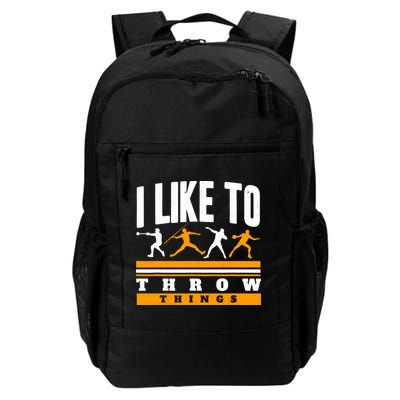 I Like To Throw Things Track And Field Thrower Shot Put Backpack