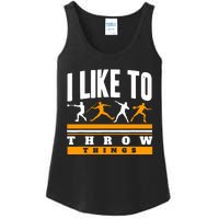 I Like To Throw Things Track And Field Thrower Shot Put Ladies Essential Tank