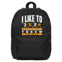 I Like To Throw Things Track And Field Thrower Shot Put 16 in Basic Backpack