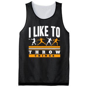 I Like To Throw Things Track And Field Thrower Shot Put Mesh Reversible Basketball Jersey Tank