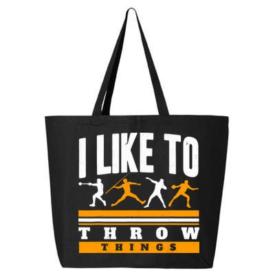 I Like To Throw Things Track And Field Thrower Shot Put 25L Jumbo Tote