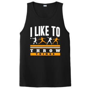 I Like To Throw Things Track And Field Thrower Shot Put PosiCharge Competitor Tank