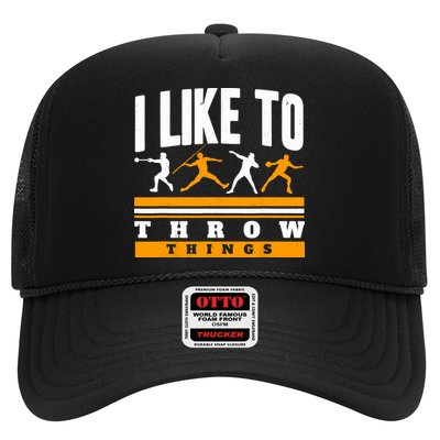 I Like To Throw Things Track And Field Thrower Shot Put Trucker Hat