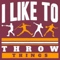 I Like To Throw Things Track And Field Thrower Shot Put 16oz Travel Tumbler
