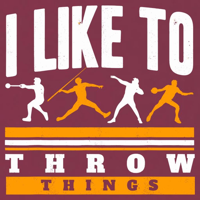 I Like To Throw Things Track And Field Thrower Shot Put 16oz Travel Tumbler