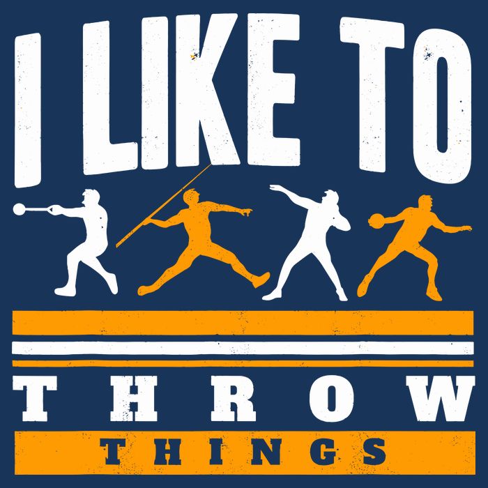 I Like To Throw Things Track And Field Thrower Shot Put Infant Baby Jersey Bodysuit