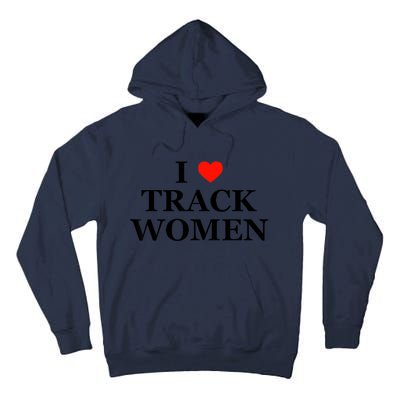 I Love Track Women Funny Sarcastic Athletics Running Humor Tall Hoodie