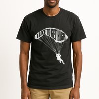 I Like To Get High Skydiver Parachutist Skydive Parachute Tall T-Shirt