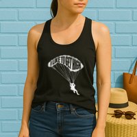 I Like To Get High Skydiver Parachutist Skydive Parachute Womens Tank Top