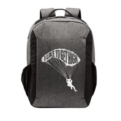 I Like To Get High Skydiver Parachutist Skydive Parachute Vector Backpack